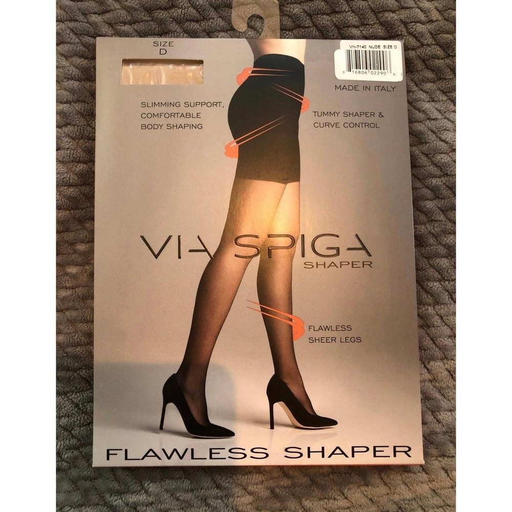 NEW Via Spiga Flawless Shaper Pantyhose - Nude sizeD